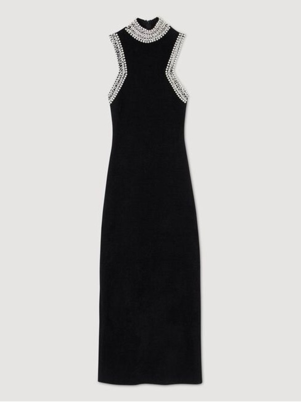 Sandro Black Beaded Dress
